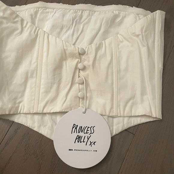 NWT Princess Polly Bad Gal bustier top white - Picture 6 of 6
